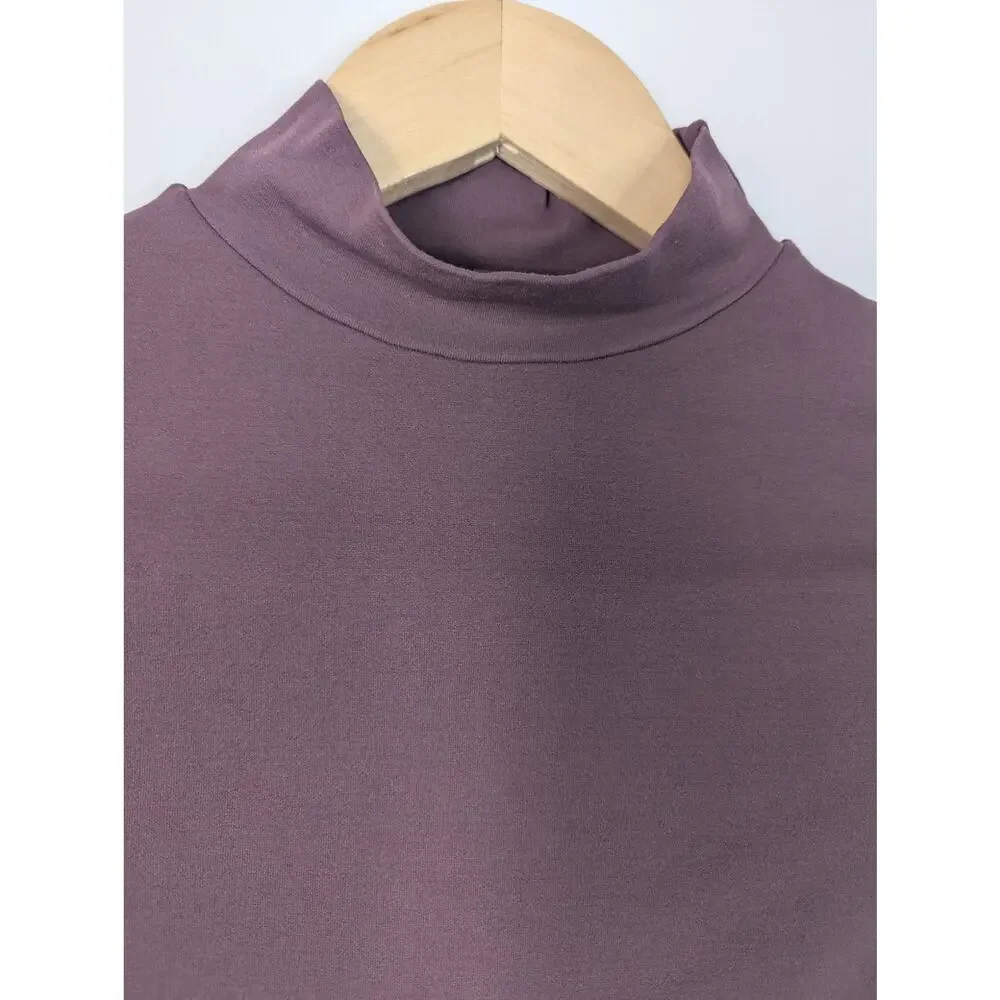 Free People Intimately Free Super Crop Seamless Long Sleeve Mock Neck Top